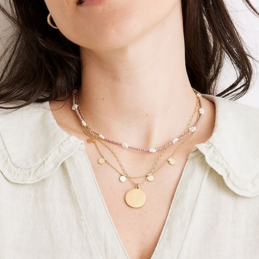 Madewell Daisy Beaded Necklace